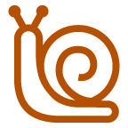 au by KDDI snail emoji image