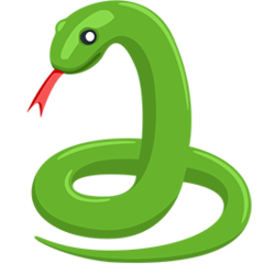 Facebook Messenger snake emoji image