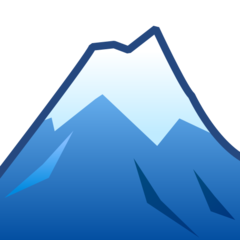 Emojidex snow capped mountain emoji image