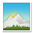 LG snow capped mountain emoji image