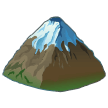 Samsung snow capped mountain emoji image