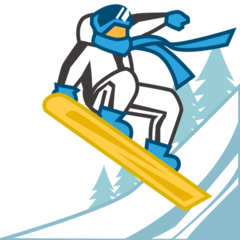 Emojidex snowboarder emoji image