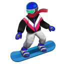Huawei snowboarder emoji image