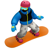 IOS/Apple snowboarder emoji image