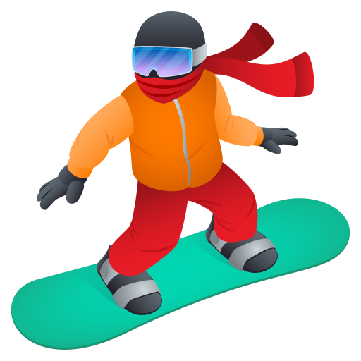 JoyPixels snowboarder emoji image