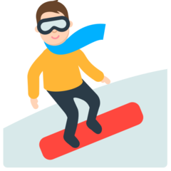 Mozilla snowboarder emoji image
