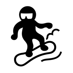 Noto Emoji Font snowboarder emoji image