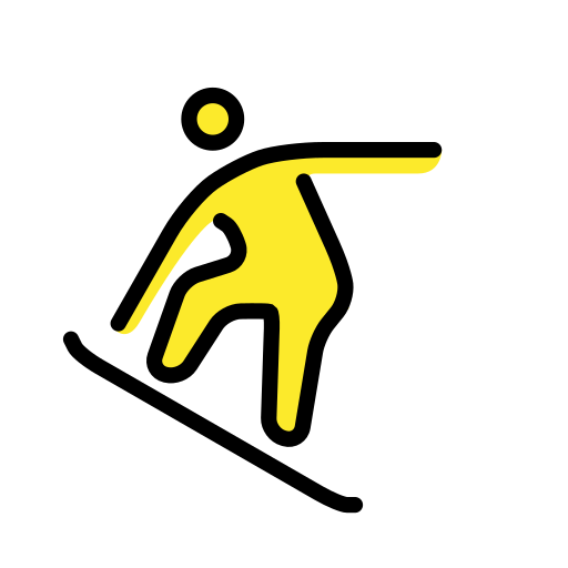 Openmoji snowboarder emoji image
