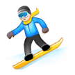 Samsung snowboarder emoji image