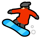 SoftBank snowboarder emoji image
