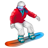 Whatsapp snowboarder emoji image