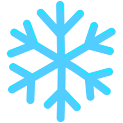 Facebook Messenger snowflake emoji image