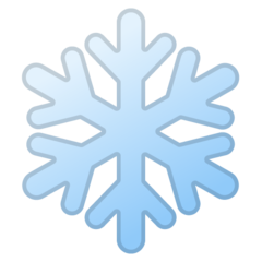 Google snowflake emoji image