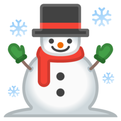 Google snowman emoji image