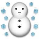 LG snowman emoji image
