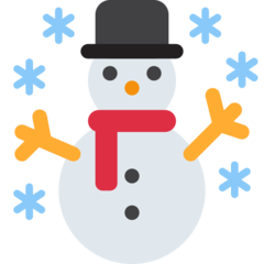 Twitter snowman emoji image