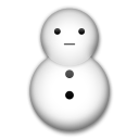 LG snowman without snow emoji image