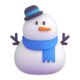 Microsoft Teams snowman without snow emoji image