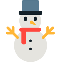 Mozilla snowman without snow emoji image