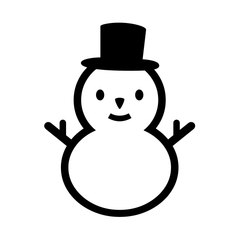 Noto Emoji Font snowman without snow emoji image