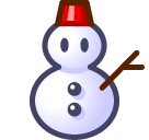 SoftBank snowman without snow emoji image