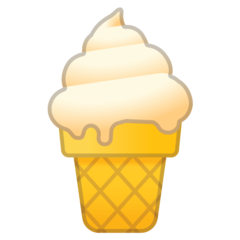 Google soft ice cream emoji image