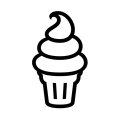 Noto Emoji Font soft ice cream emoji image