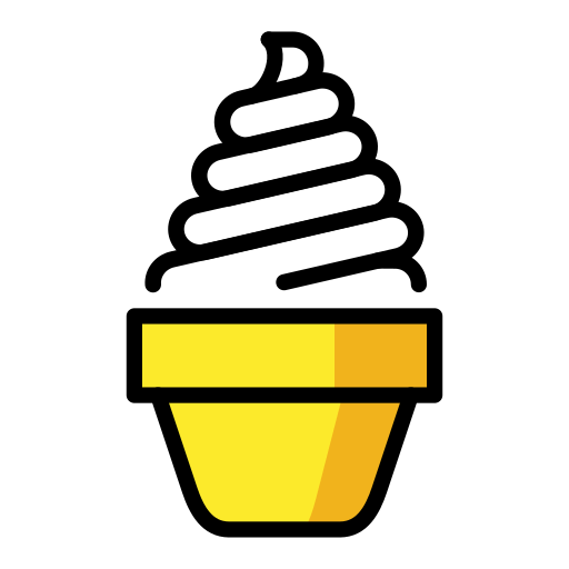 Openmoji soft ice cream emoji image