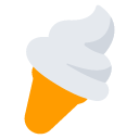 Toss soft ice cream emoji image