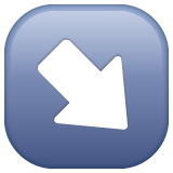 Whatsapp south east arrow emoji image