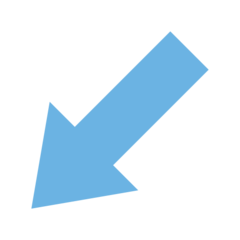 Emojidex south west arrow emoji image