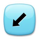 LG south west arrow emoji image