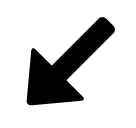 SoftBank south west arrow emoji image