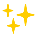 Toss sparkles emoji image