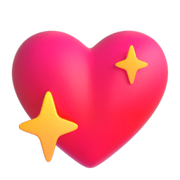 Microsoft Teams sparkling heart emoji image