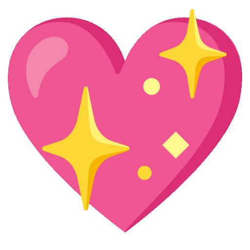 Noto Emoji Animation sparkling heart emoji image