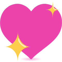 Skype sparkling heart emoji image