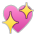 Sony Playstation sparkling heart emoji image