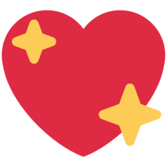 Twitter sparkling heart emoji image