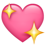 Whatsapp sparkling heart emoji image