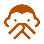 au by KDDI speak-no-evil monkey emoji image