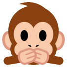 HTC speak-no-evil monkey emoji image