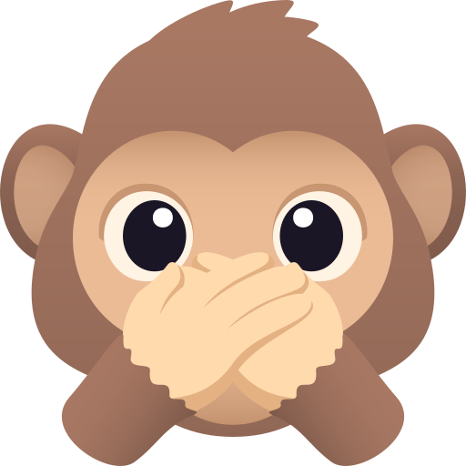 JoyPixels speak-no-evil monkey emoji image