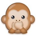 LG speak-no-evil monkey emoji image
