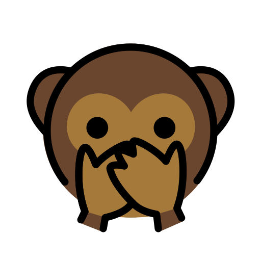 Openmoji speak-no-evil monkey emoji image