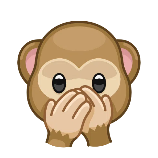 Telegram speak-no-evil monkey emoji image