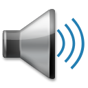 LG speaker with three sound waves emoji image