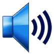 Samsung speaker with three sound waves emoji image