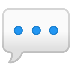 Google speech balloon emoji image