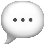 IOS/Apple speech balloon emoji image